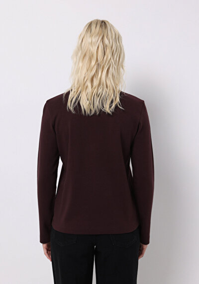 Image de T-shirt À Manches Longues Violet Regular Fit  Femme