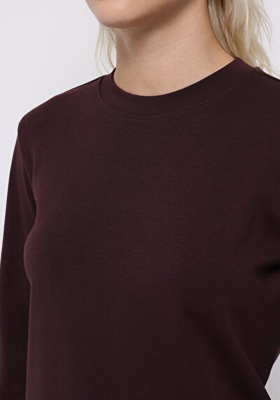 Image de T-shirt À Manches Longues Violet Regular Fit  Femme
