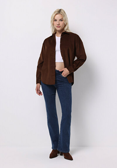 Image de 791 Monica Pantalon Bootcut Medium Rise En Jean Regular Fit Femme
