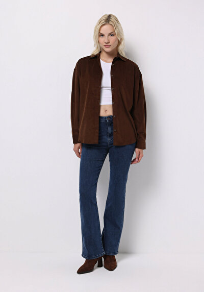 Image de 791 Monica Pantalon Bootcut Medium Rise En Jean Regular Fit Femme