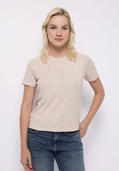 Image de Tricoter Beige Regular Fit  Femme