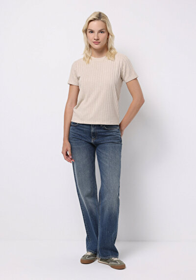 Image de Tricoter Beige Regular Fit  Femme