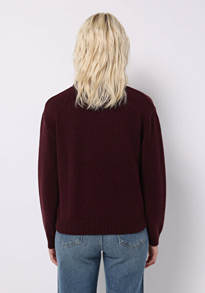 Image de Pull Violet Regular Fit Manches Longues  Femme
