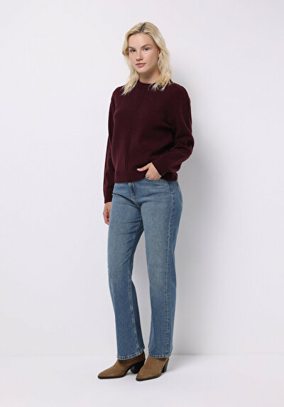 Image de Pull Violet Regular Fit Manches Longues  Femme