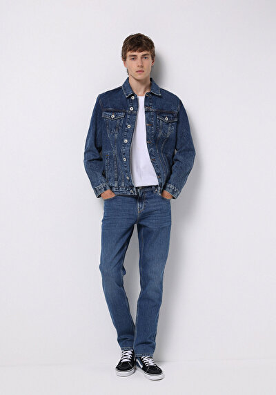 Image de 044 Karl Pantalon En Jean Straight Fit Homme