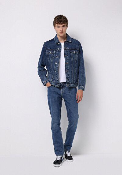 Image de 044 Karl Pantalon    En Jean Straight Fit Homme