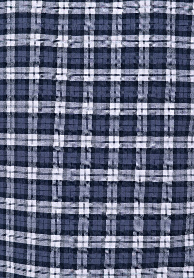 Image de Chemise À Manches Longues Marine Regular Fit Plaid Sergé Homme