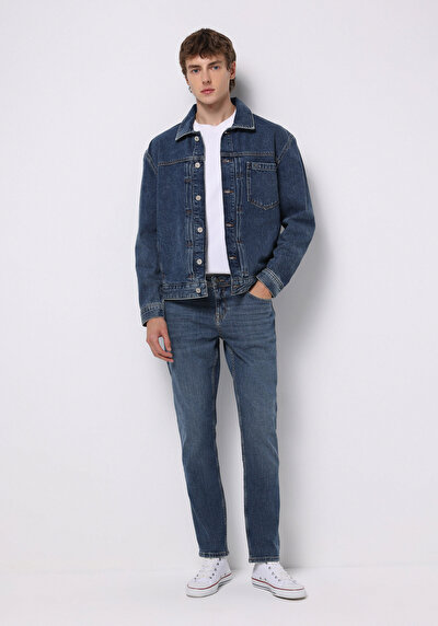 Image de 044 Karl Pantalon En Jean Straight Fit Homme