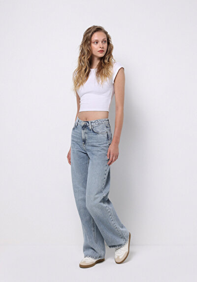 Image de 970 Berry Pantalon En Jean Regular Fit Femme