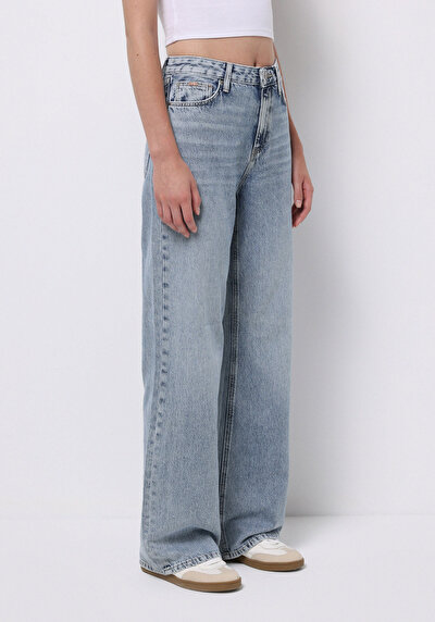 Image de 970 Berry Pantalon En Jean Regular Fit Femme