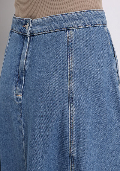 Afficher les détails de Jupe  Regular Fit Droit Jean Normale Femme