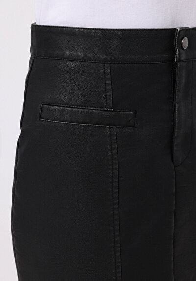 Image de Jupe Noir Mini Droit Pu Mini Femme
