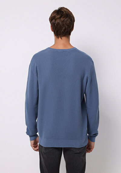 Afficher les détails de Pull Bleu Regular Fit Manches Longues  Homme