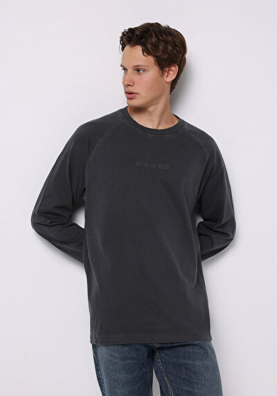 Image de T-shirt À Manches Longues Anthracite Comfort Fit  Homme