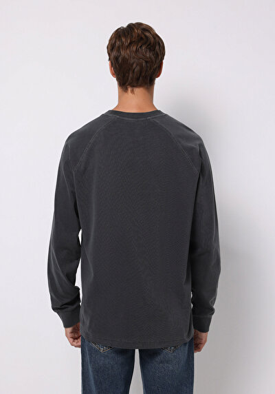 Image de T-shirt À Manches Longues Anthracite Comfort Fit  Homme