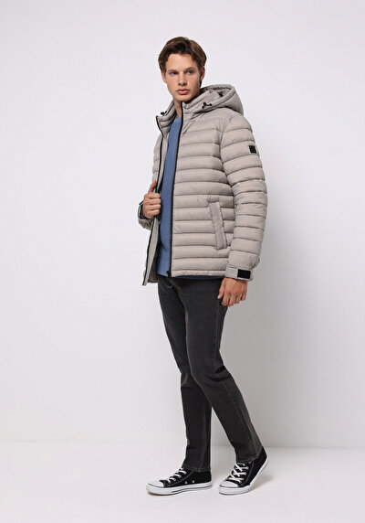 Afficher les détails de Veste Beige Slim Fit    Homme