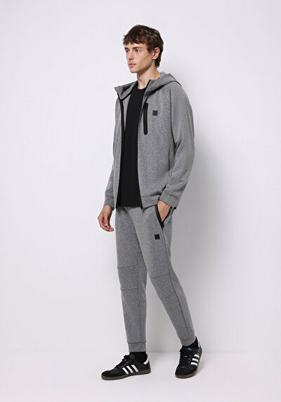 Image de Pantalon De Survêtement Anthracite Regular Fit Homme