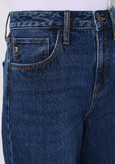 Image de 970 Berry Pantalon  Wide Leg High Rise En Jean Regular Fit Femme