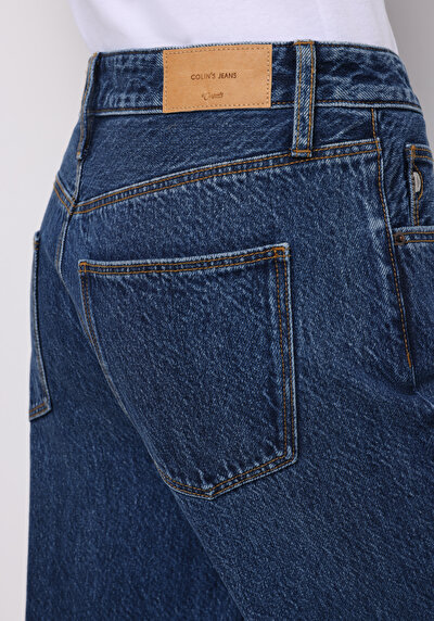 Afficher les détails de 970 Berry Pantalon  Wide Leg High Rise En Jean Regular Fit Femme