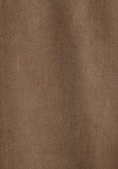 Image de Chemise À Manches Longues Beige Regular Fit Droit Velours Femme