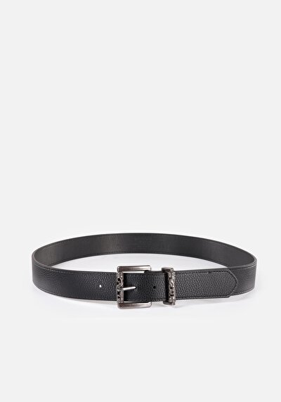 Image de Ceinture Noir Modern Fit Homme
