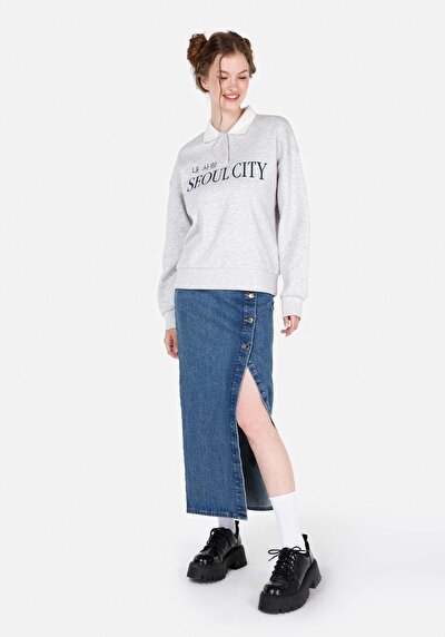 Image de Jupe Bleu Slim Fit Femme