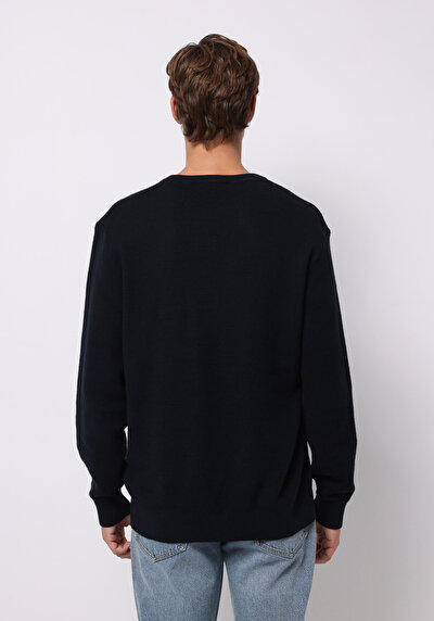 Afficher les détails de Pull Marine Regular Fit Manches Longues  Homme