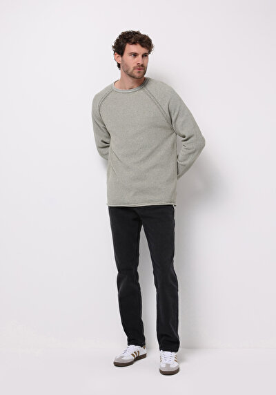 Image de Pull Vert Regular Fit Manches Longues  Homme