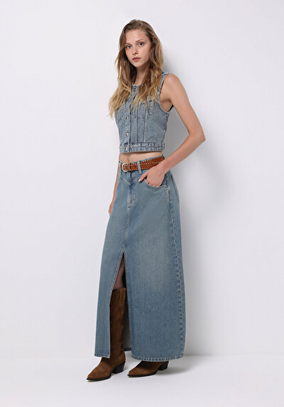 Image de Jupe  Regular Fit Droit Jean Normale Femme