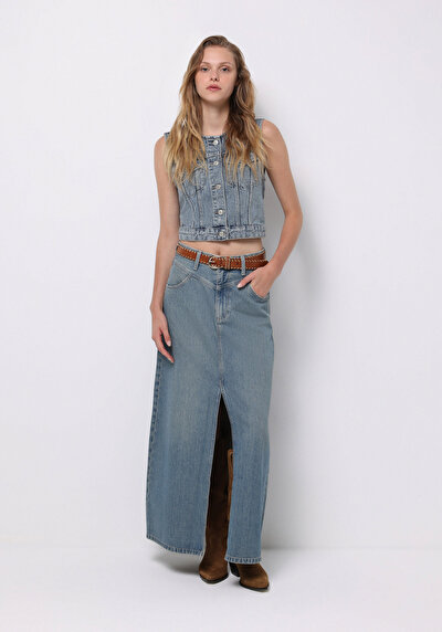 Image de Jupe  Regular Fit Droit Jean Normale Femme