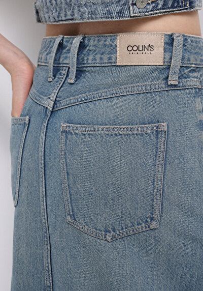 Afficher les détails de Jupe  Regular Fit Droit Jean Normale Femme