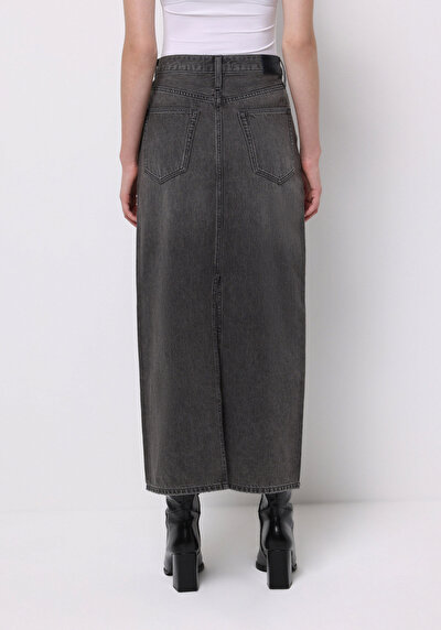 Image de Jupe  Slim Fit Droit Jean Maxi Femme