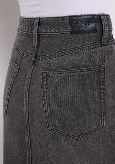 Afficher les détails de Jupe  Slim Fit Droit Jean Maxi Femme