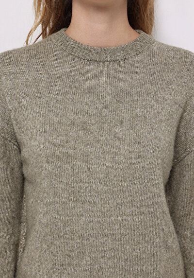 Image de Pull Vert Regular Fit Manches Longues  Femme