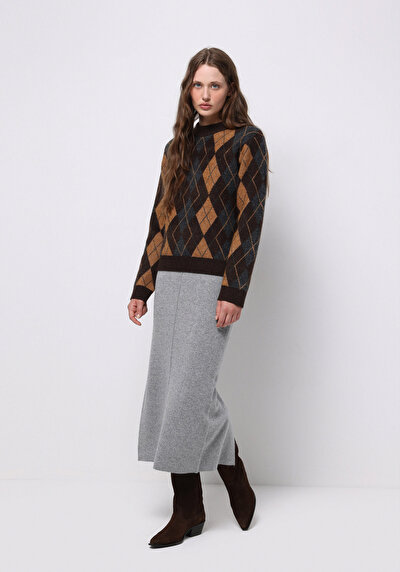 Image de Jupe Gris Slim Fit    Femme