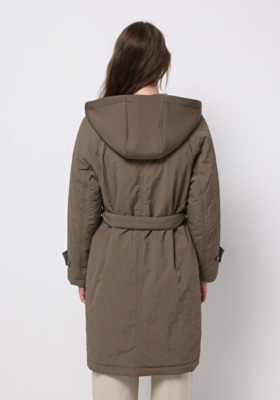 Image de Manteau  Marron Regular Fit Manches Longues Femme