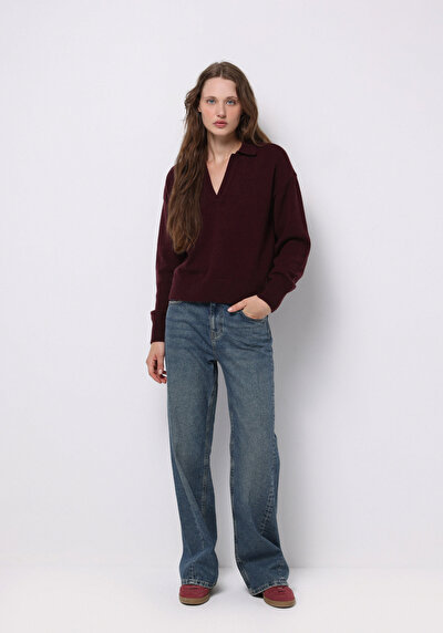 Afficher les détails de Pull Violet Regular Fit Manches Longues  Femme