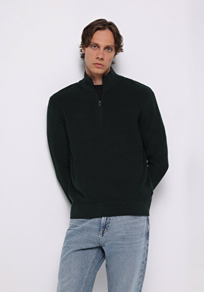 Image de Pull Vert Regular Fit Manches Longues  Homme
