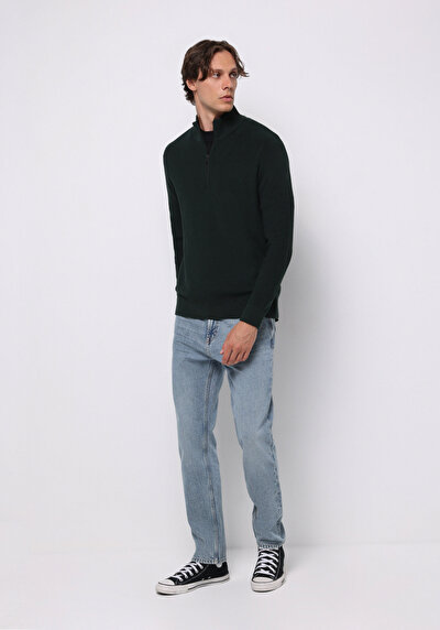 Image de Pull Vert Regular Fit Manches Longues  Homme