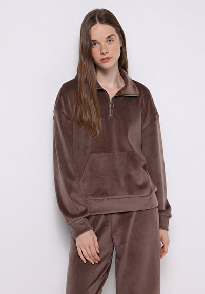 Afficher les détails de Pull-over Marron Regular Fit  Femme