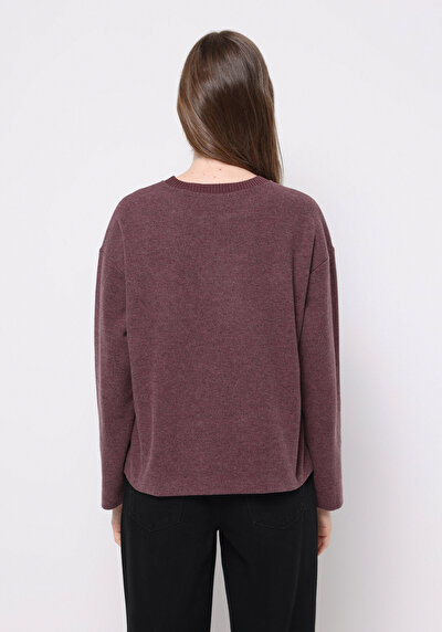 Image de T-shirt Violet Regular Fit Manches Longues  Femme