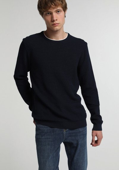Image de Pull Marine Regular Fit Manches Longues  Homme