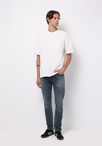 Image de 044 Karl Pantalon    En Jean Straight Fit Homme