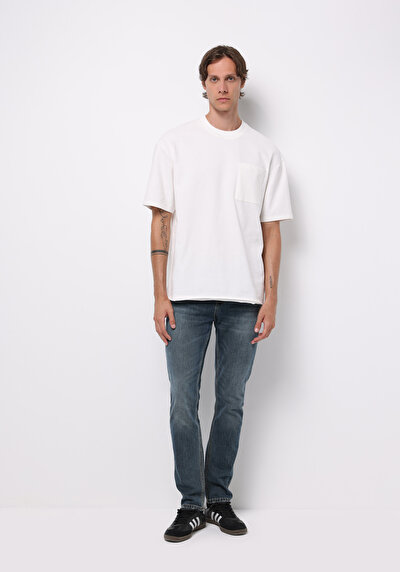 Image de 044 Karl Pantalon    En Jean Straight Fit Homme