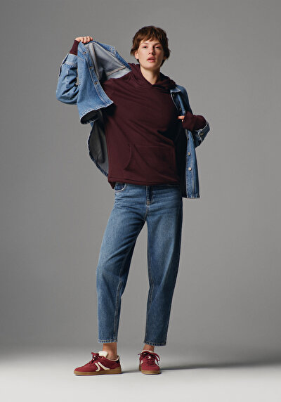 Image de 855 Fiona Pantalon En Jean Barrel Fit Femme