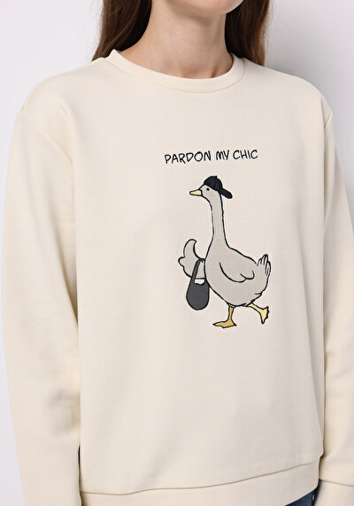 Image de Pull-over Blanc Regular Fit  Femme