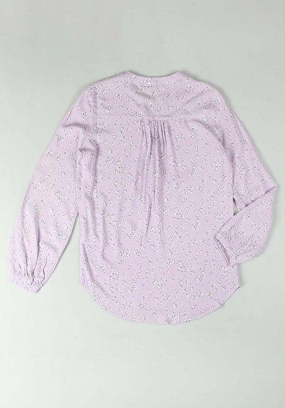 Afficher les détails de Chemise À Manches Longues Violet Blouse   Femme