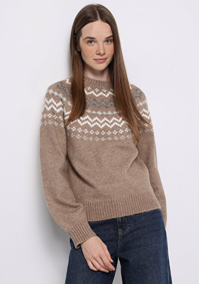 Image de Pull Regular Fit Manches Longues Femme