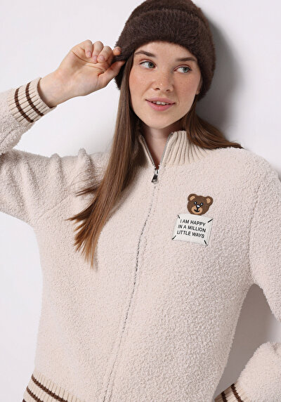 Image de Cardigan Tricot Beige Regular Fit Femme