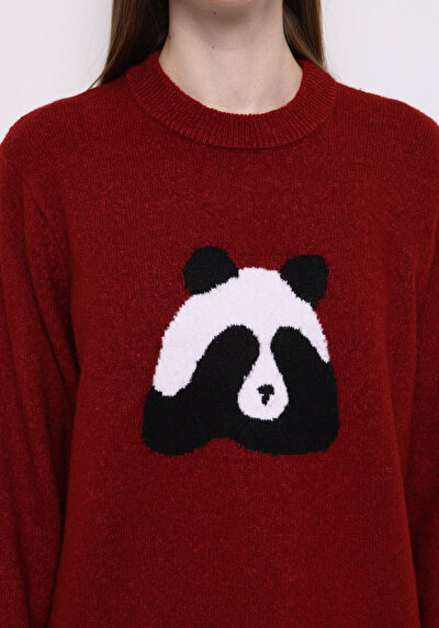 Afficher les détails de Pull Rouge Regular Fit Manches Longues  Femme
